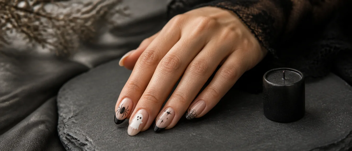 22 Simple Halloween Nails to DIY | Polished & Pretty - PolishedAndPrettyNails.com 22 Simple Halloween Nails to DIY | Polished & Pretty