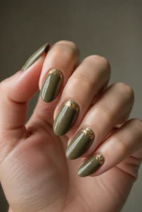 Olive and Gold Leaf
