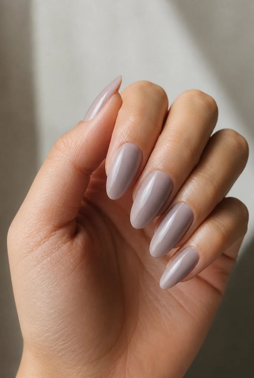 taro milk tea nail art on olive skin long length - PolishedAndPrettyNails.com taro milk tea nail art on olive skin, long length