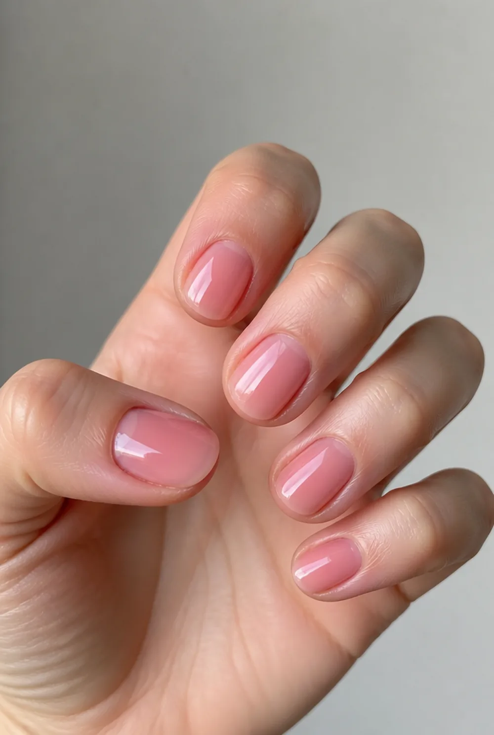lip gloss nails nail art on fair skin short length - PolishedAndPrettyNails.com lip gloss nails nail art on fair skin, short length