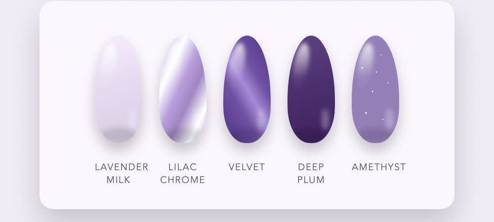 25 Purple Nail Ideas from Lavender Milk to Deep Plum