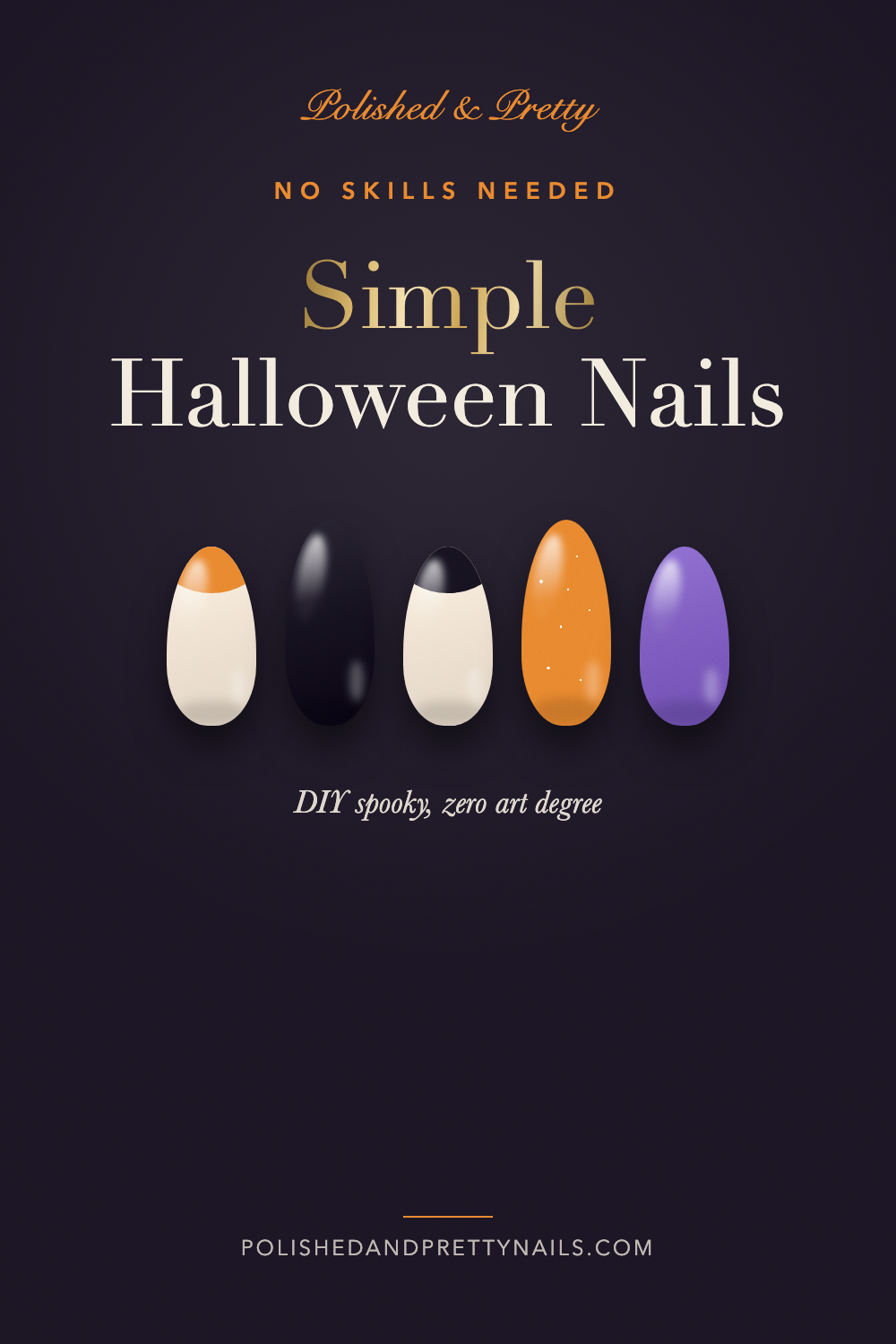 22 Simple Halloween Nails to DIY | Polished & Pretty
