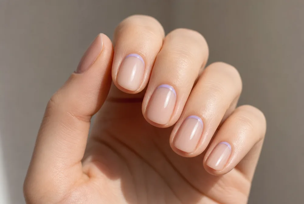 cuticle cuff minimalist nail design