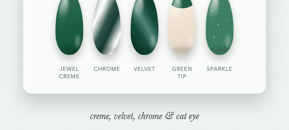 20 Emerald Green Nail Designs That Look Like Real Jewels