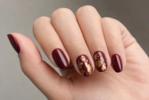 Gold and Burgundy