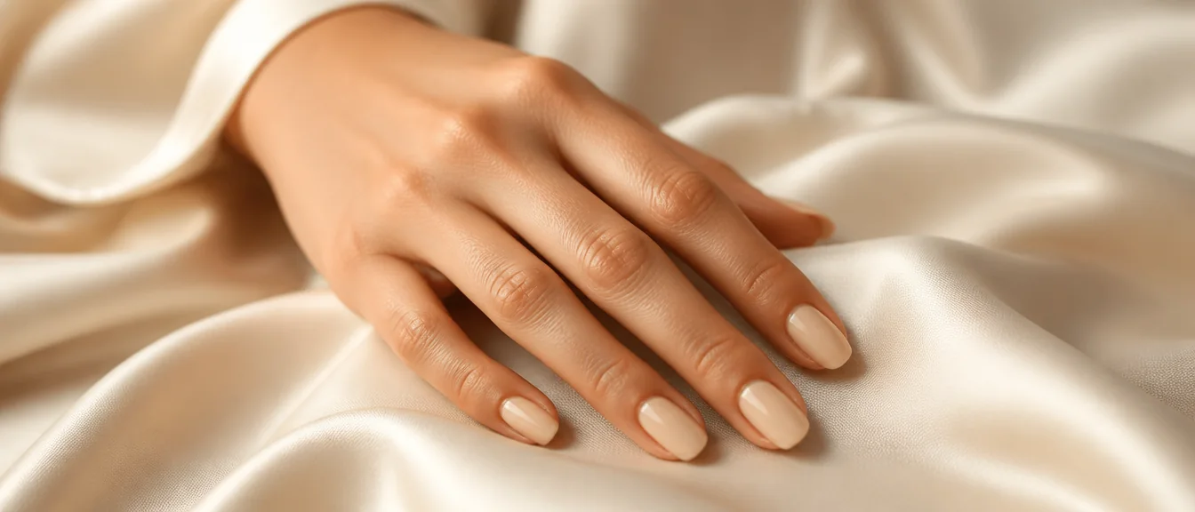 Short almond nude press on nails - PolishedAndPrettyNails.com Short almond nude press on nails