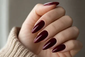 Burgundy Almond Long