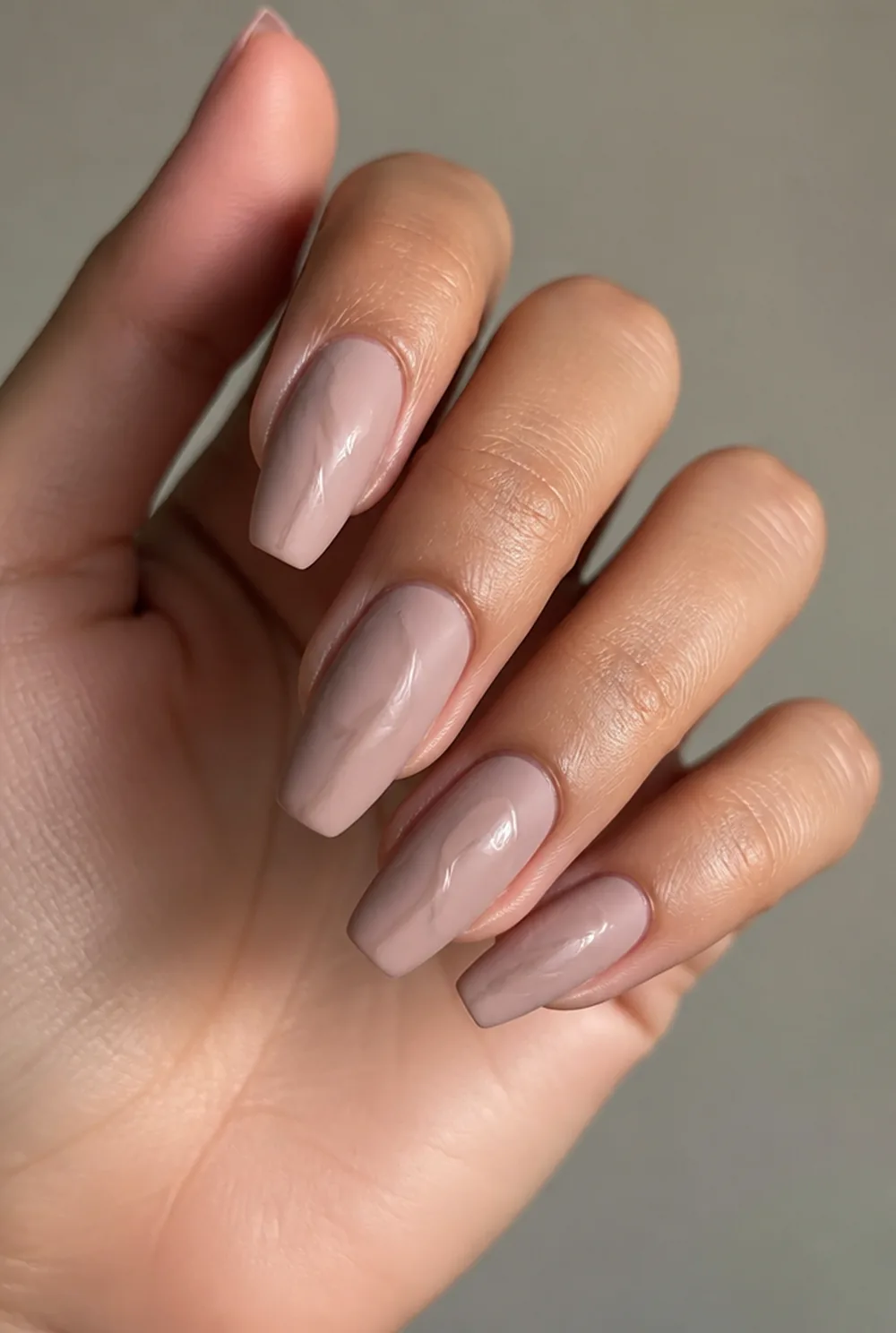 matte with glossy design nail art on olive skin, long length
