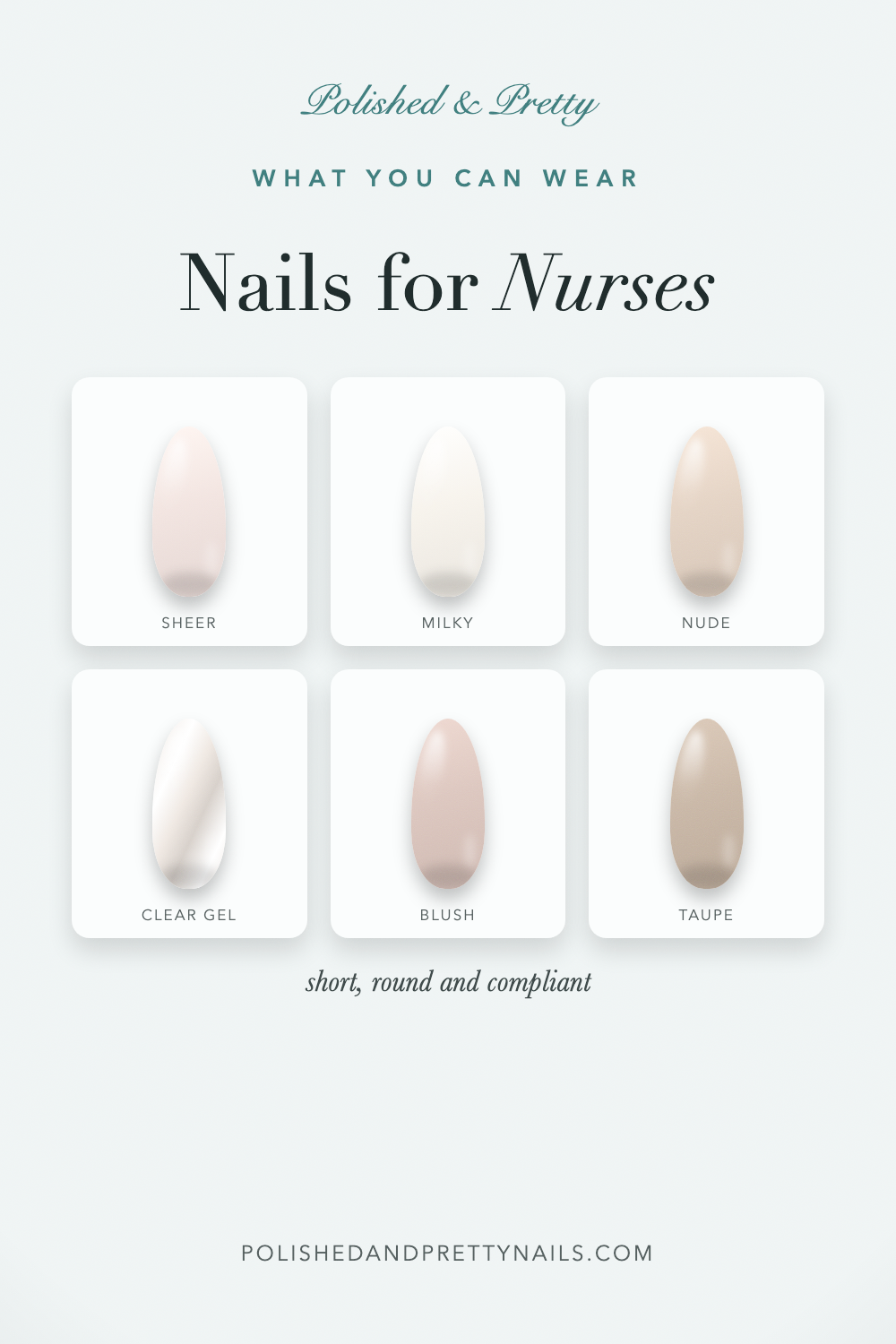 Nails for Nurses: What You Can Actually Wear on Shift | Polished & Pretty - PolishedAndPrettyNails.com Nails for Nurses: What You Can Actually Wear on Shift | Polished & Pretty