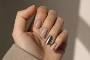 Chrome Accent Nail