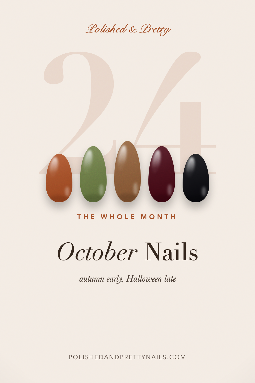 24 October Nails for the Whole Month, Not Just Halloween | Polished & Pretty