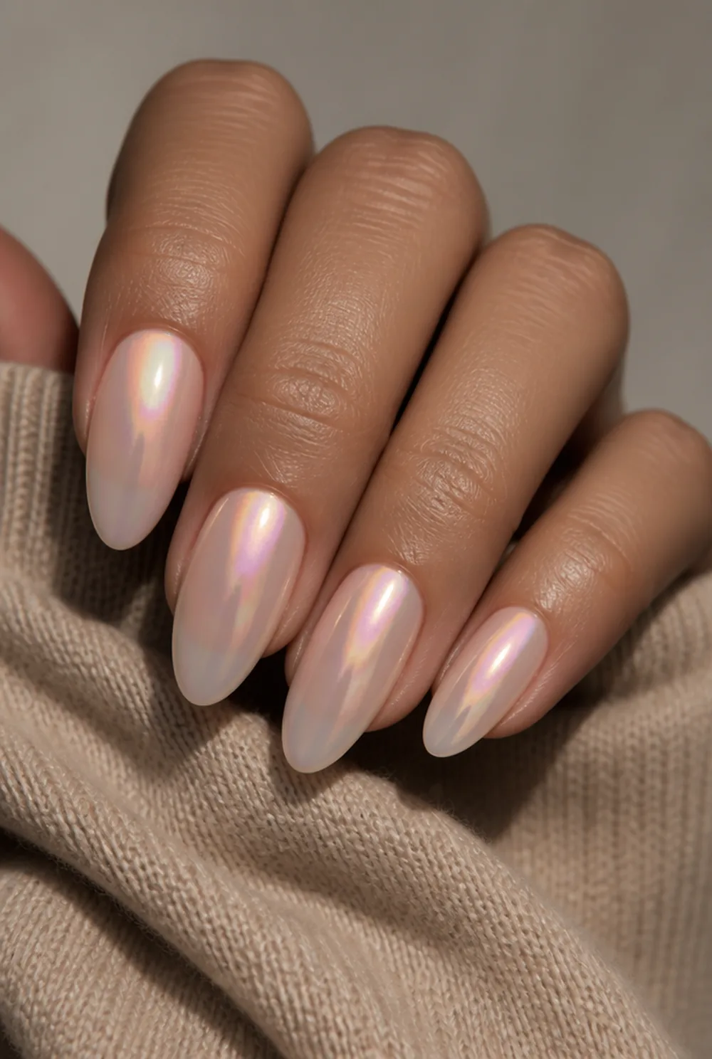 spring aura nail art on olive skin long length - PolishedAndPrettyNails.com spring aura nail art on olive skin, long length