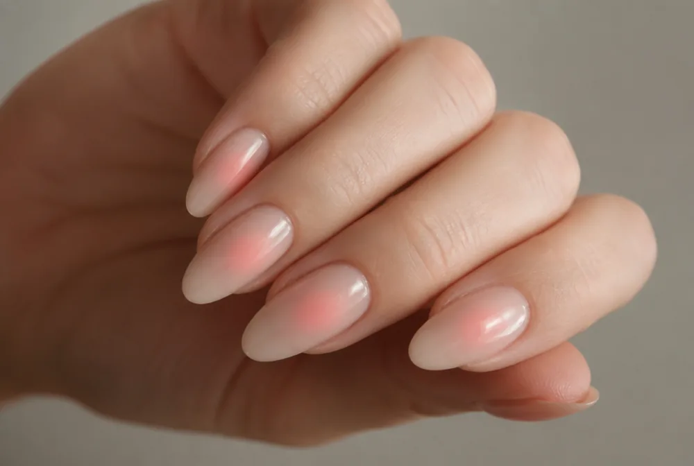 aura glow press on nails with blurred center - PolishedAndPrettyNails.com aura glow press on nails with blurred center