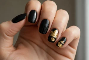 Black and Gold Foil