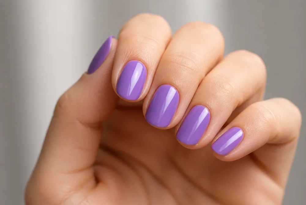 bright lilac spring nails - PolishedAndPrettyNails.com bright lilac spring nails