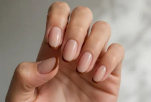 Brown French Tip