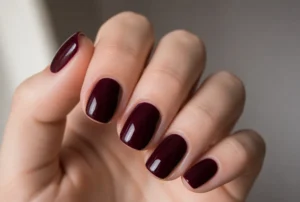 Squoval Burgundy