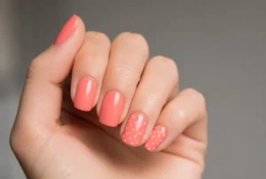 Coral with White Dots