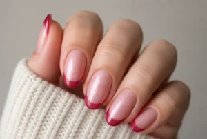 Cranberry Tips with a Shimmer Base