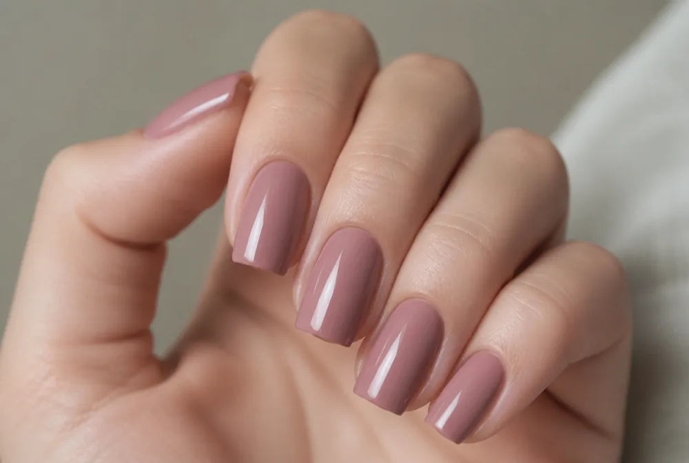 dusty rose spring nails - PolishedAndPrettyNails.com dusty rose spring nails