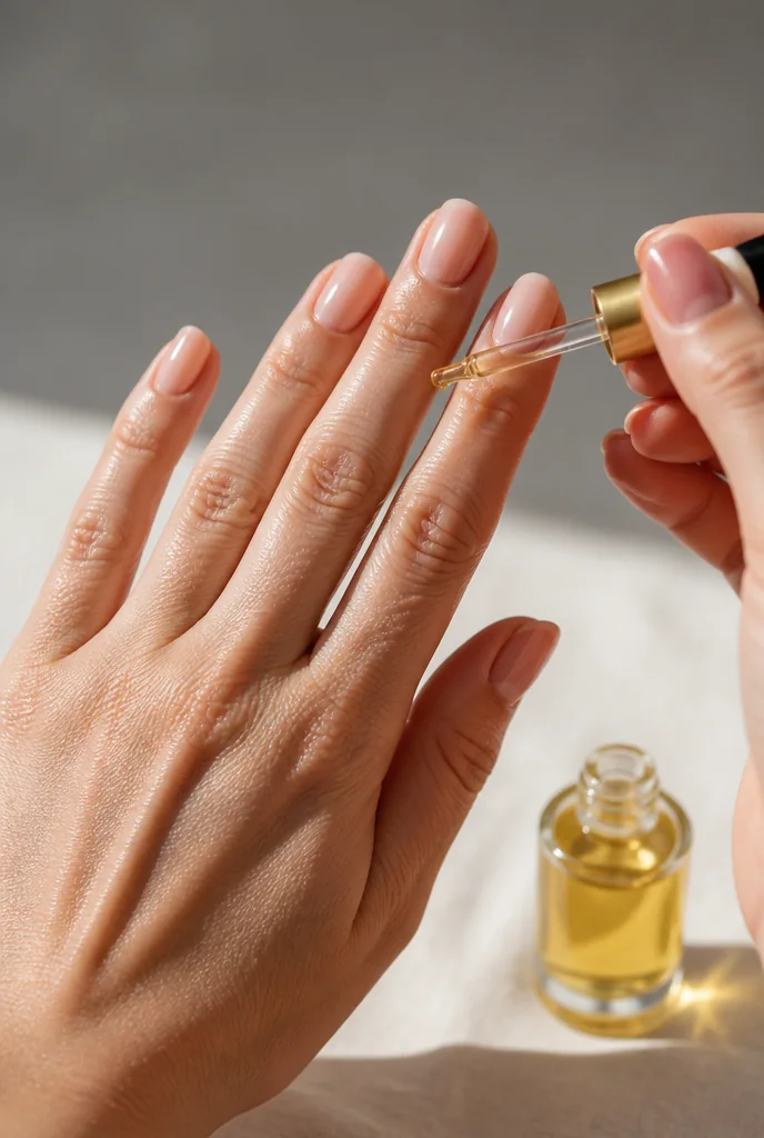 Cuticle oil worked into the nail folds - PolishedAndPrettyNails.com Cuticle oil worked into the nail folds