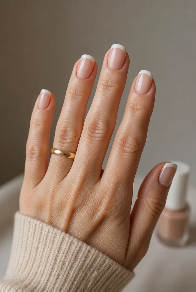 French Manicure for Mature Hands: Elegant Tips That Flatter at Every Age - PolishedAndPrettyNails.com French Manicure for Mature Hands: Elegant Tips That Flatter at Every Age