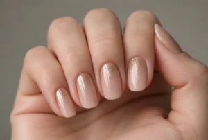 Cuticle Glitter Fade