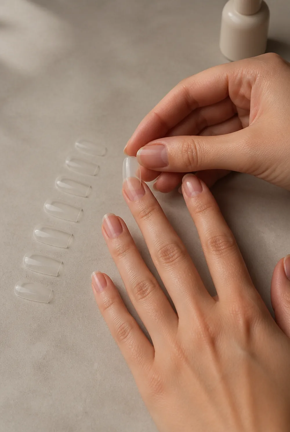 Sizing press-on nails to the widest point of the nail - PolishedAndPrettyNails.com Sizing press-on nails to the widest point of the nail