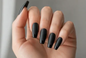Matte Black with Glossy Tips