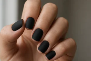 Squoval Matte Black