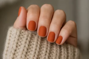 Matte Pumpkin On Squoval