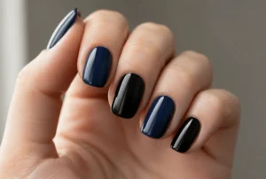 Navy and Black
