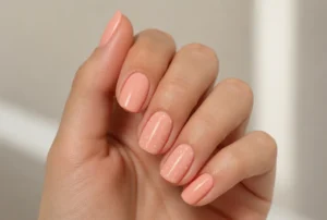 Peach with Tiny Dots