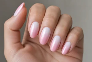 Pink and White Ombre