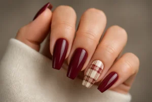 Plaid Accent Coffin