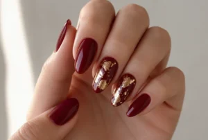 Red and Gold Foil