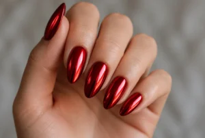 Red Chrome Mirror