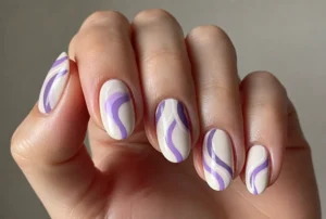 Retro Purple Swirls