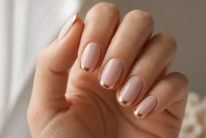 Rose Gold Chrome Tips