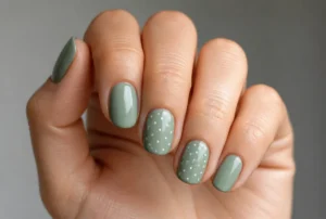 Sage with White Dots