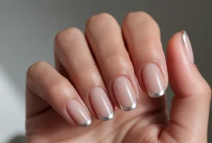 Silver French Tip