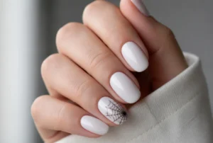 Spider Web Accent Nail