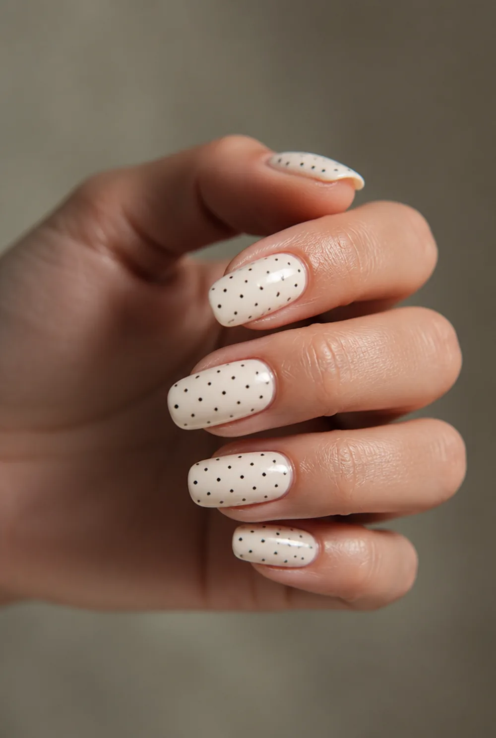 Squoval Polka Dots