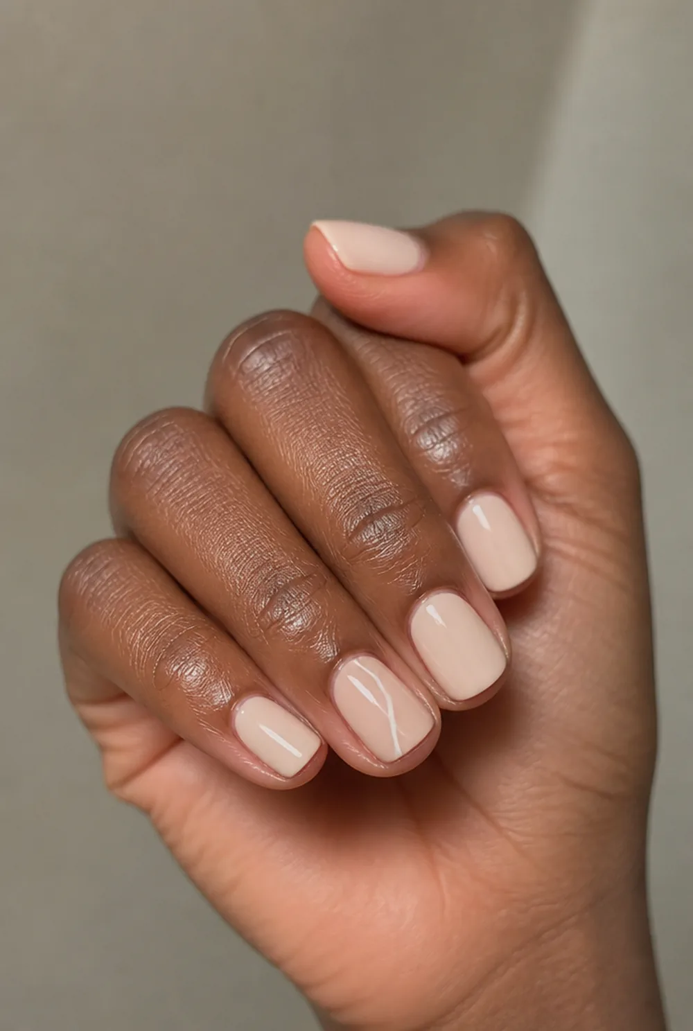 swirl accent nail nail art on deep brown skin
